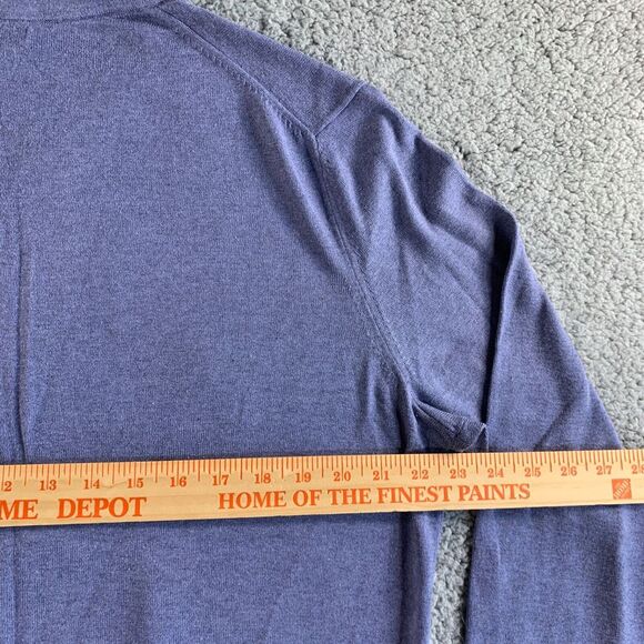 Banana Republic Sweater Mens XL Purple Luxury Blend Silk Cashmere Pullover‎ - Picture 10 of 12